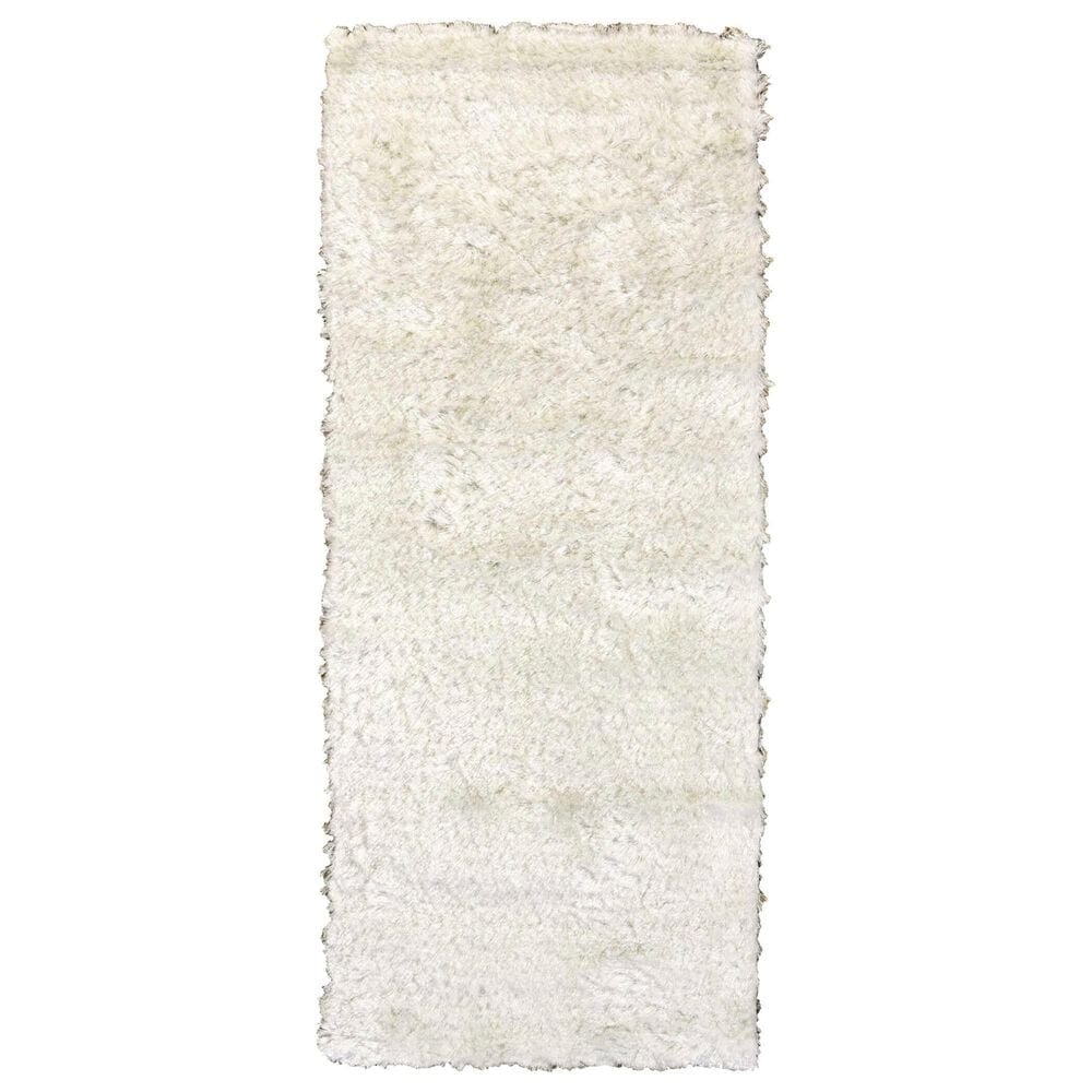 Feizy Indochine 2"6" x 6" White Runner, , large