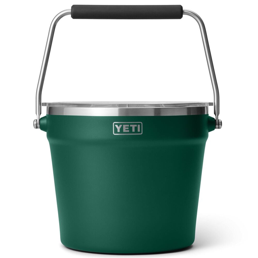 YETI Rambler Beverage Bucket with Lid in Black Forest Green, , large