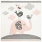 Safavieh Carousel CRK127 6"7" Square Pink and Ivory Kids  Area Rug, , large