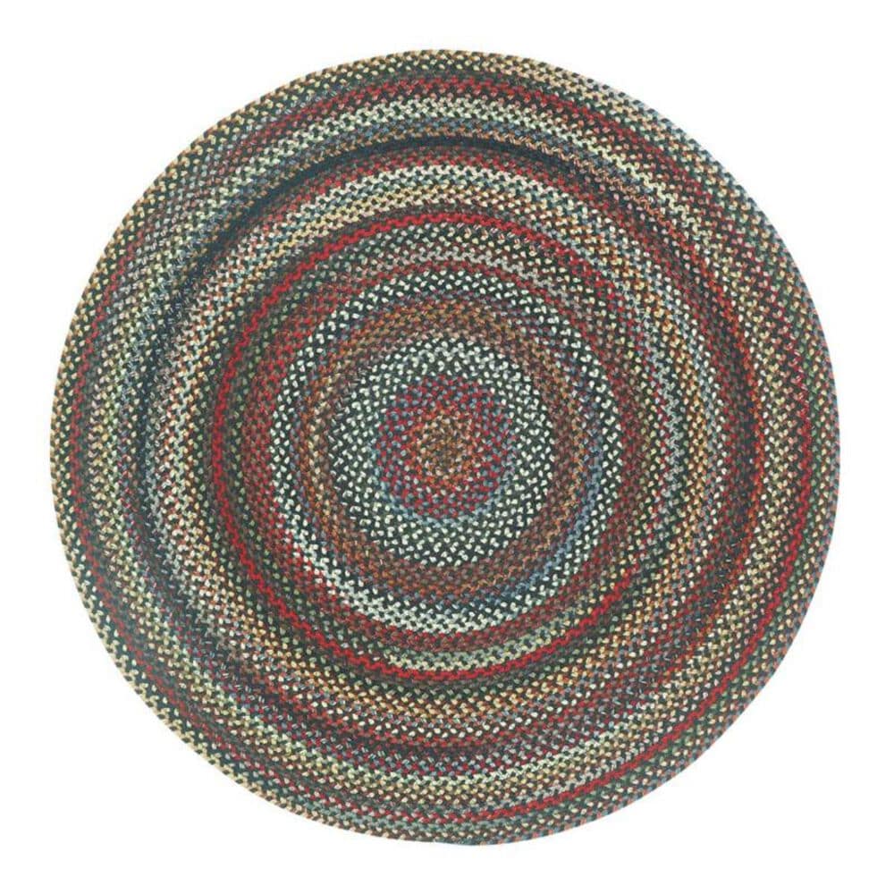 Capel Americana 0346-300 3" Round Black Scatter Rug, , large