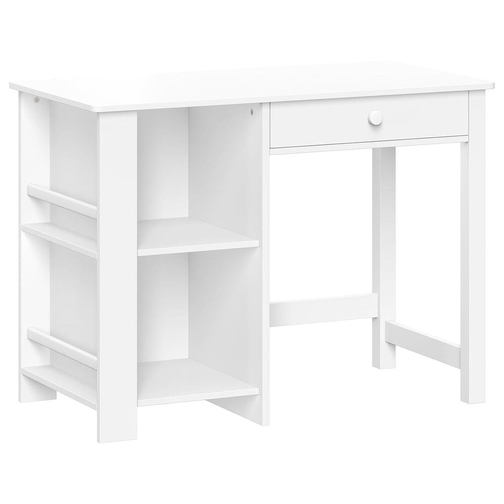 RiverRidge Home 2-Piece Kid Desk and Chair Set with Cubbies and Bookracks in White, , large