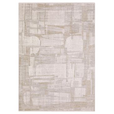 Oriental Weavers Branigan BRG04 Beige and Gold 7"10" x 10" Area Rug, , large