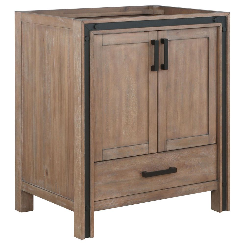 Lexora Home Ziva 30" Single Bathroom Vanity Cabinet Only in Rustic Barnwood, , large
