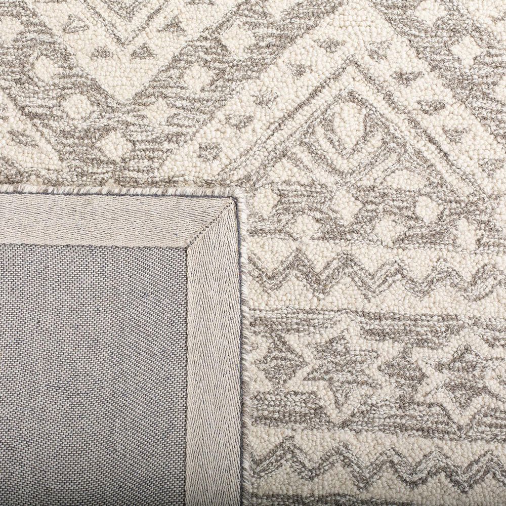 Safavieh Micro-Loop 2&#39;3&quot; x 7&#39; Dark Gray and Ivory Runner, , large