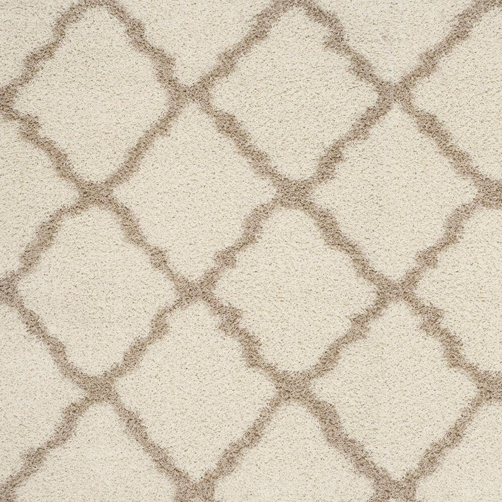 Safavieh Dallas Shag SGD257B-6R 6&#39; x 6&#39;  Ivory/Beige Round Rug, , large