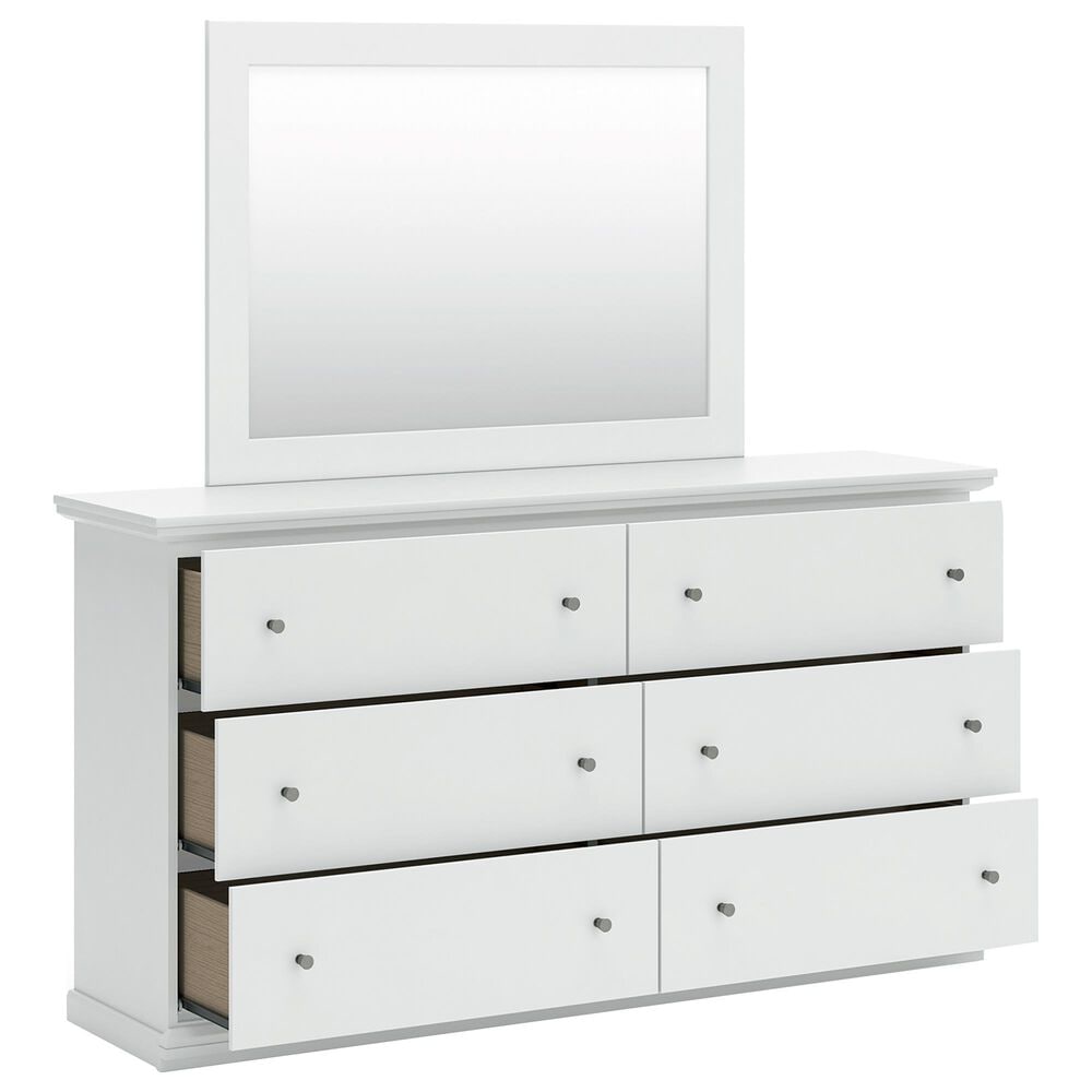 Ashley Bostwick Shoals 5-Piece Full Panel Bedroom Set in White, , large