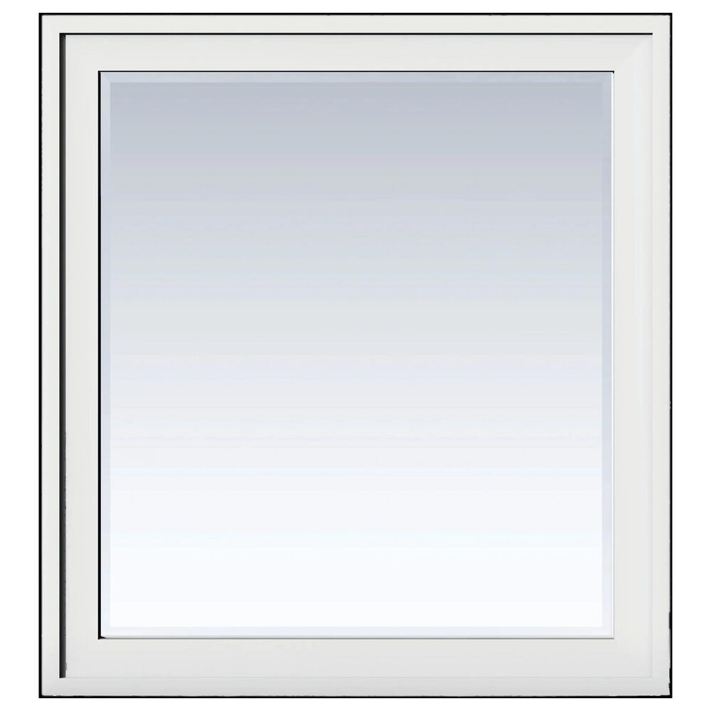 James Martin Addison 36" Rectangular Mirror in Glossy White, , large