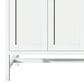 James Martin Vanities Addison 72" Double Bathroom Vanity in Glossy White with 3 cm Victorian Silver Quartz Top and Rectangular Sinks, , large