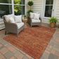 Dalyn Rug Company Soft Essentials Solid Paprika 10" x 14" Indoor/Outdoor Area Rug, , large