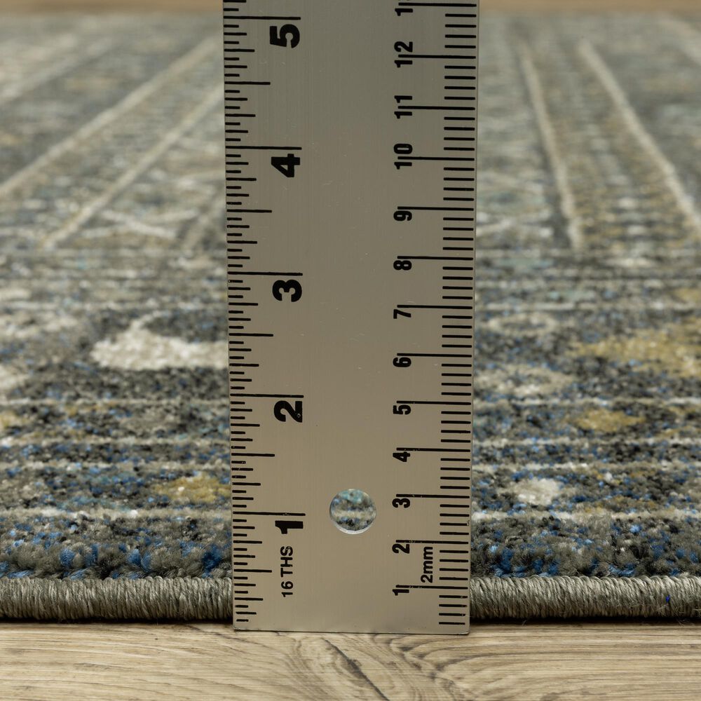 Oriental Weavers Venice 2&#39;3&quot; x 7&#39;6&quot; Blue and Gold Runner, , large