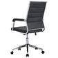 Zuo Modern Liderato Office Chair in Black and Silver, , large