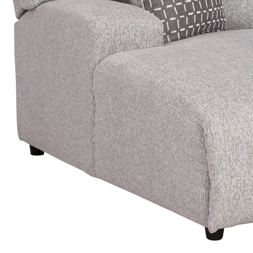 Ashley Acklen Place 3-Piece Power Left Facing Reclining Sectional with Console in Pewter, , large