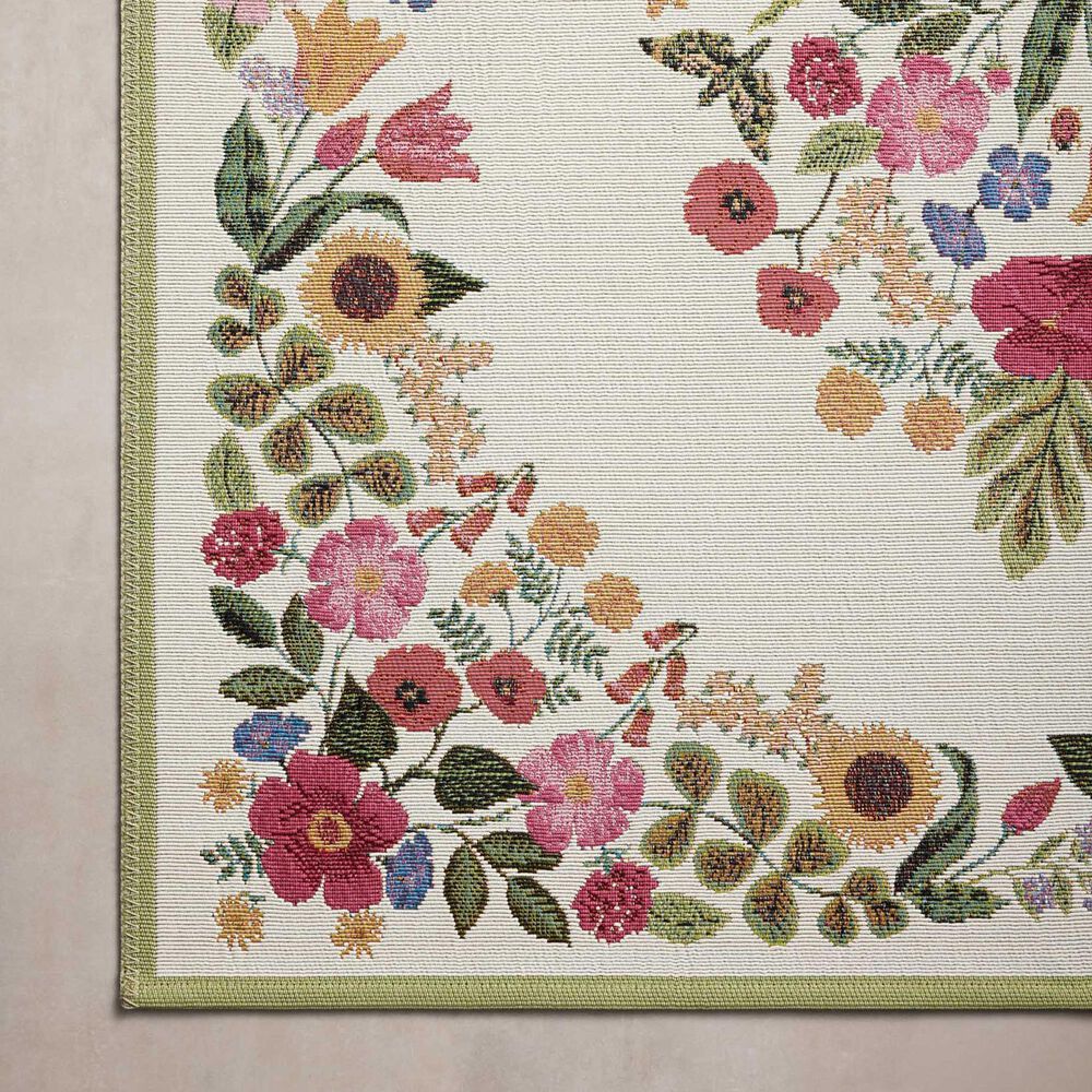 Rifle Paper Co Perennial Blossom 2&#39;5&quot; x 3&#39;11&quot; Cream Area Rug, , large