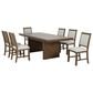 Furniture of America Virex Extendable 7-Piece Dining Table Set in Dark Walnut, , large