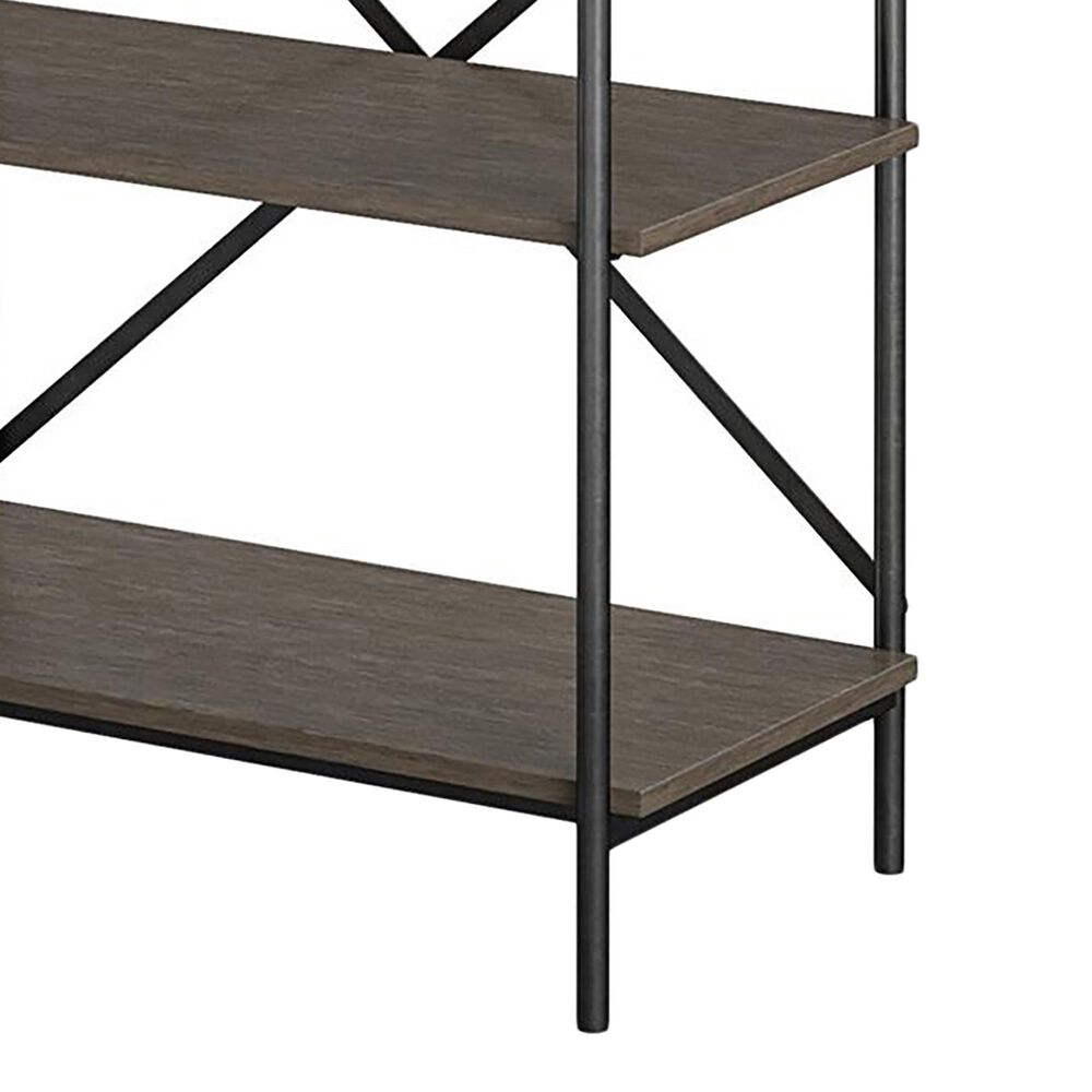 DHP Vivinne 5-Shelf Bookcase in Gray, , large
