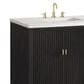 James Martin Vanities Myrrin 72" Double Vanity in Carbon Oak with 3 cm Arctic Fall Solid Surface Top, , large