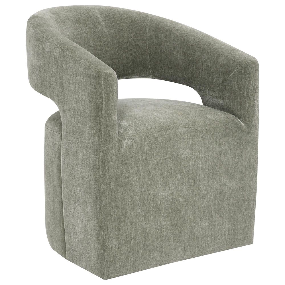 Furniture of America Rivena Modern Arm Chair with Casters in Green, , large