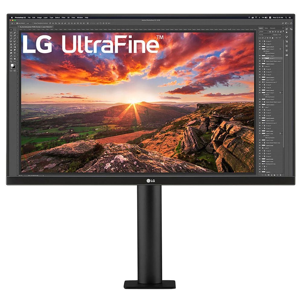 LG 27"" UltraFine UHD IPS USB-C HDR Monitor with Ergo Stand, , large
