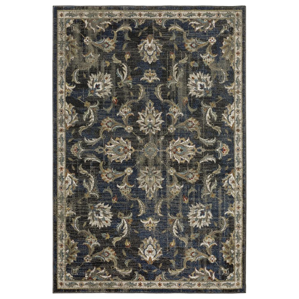 Oriental Weavers Venice Salerno 7"10" x 10" Charcoal and Blue Area Rug, , large