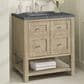 James Martin Vanities Breckenridge 30" Single Vanity in Whitewashed Oak with 3 cm Parisien Bleu Quartz Top, , large