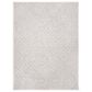 Safavieh Micro-Loop MLP262F 8" x 10" Gray and Ivory Area Rug, , large
