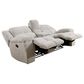 Simeon Collection Buster Manual Dual Reclining Console Loveseat in Opal Taupe Velvet, , large