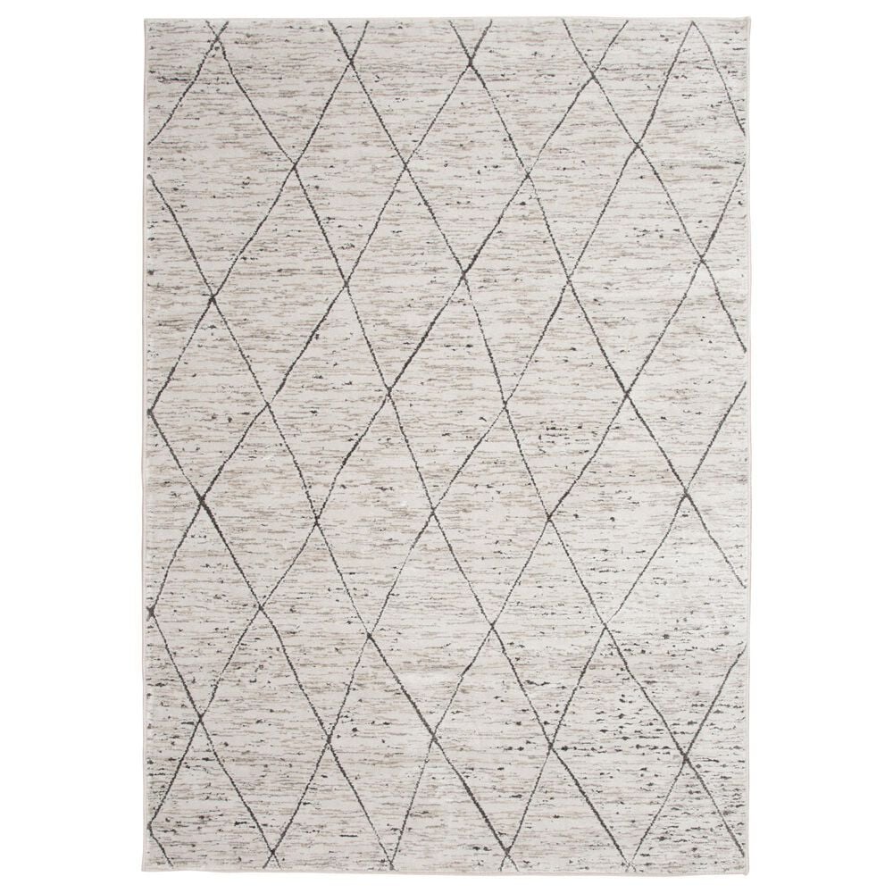 Central Oriental Landscape Acton Beige 7"10" x 9"10" Area Rug, , large