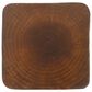 Hearth and Haven Outdoor End Table with Twist Design in Antique Brown, , large