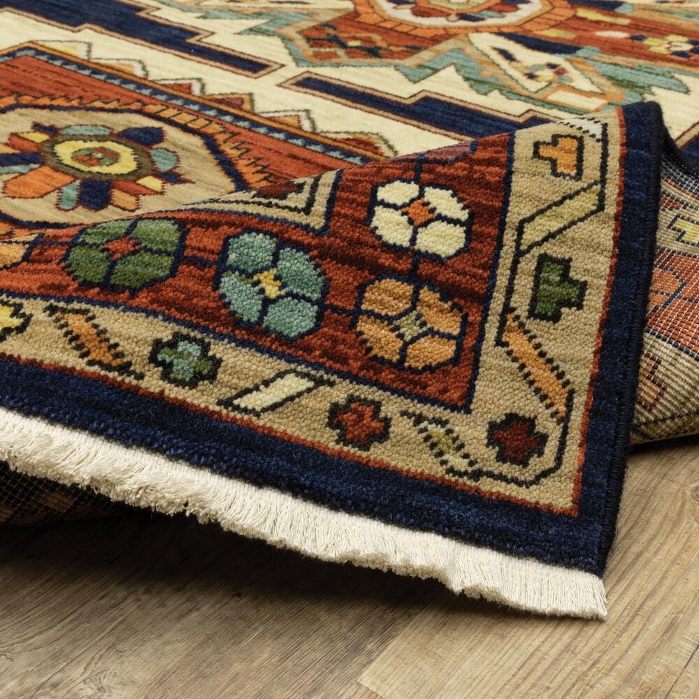 Oriental Weavers Lilihan Blue 7&#39;10&quot; x 10&#39;10&quot; Area Rug, , large