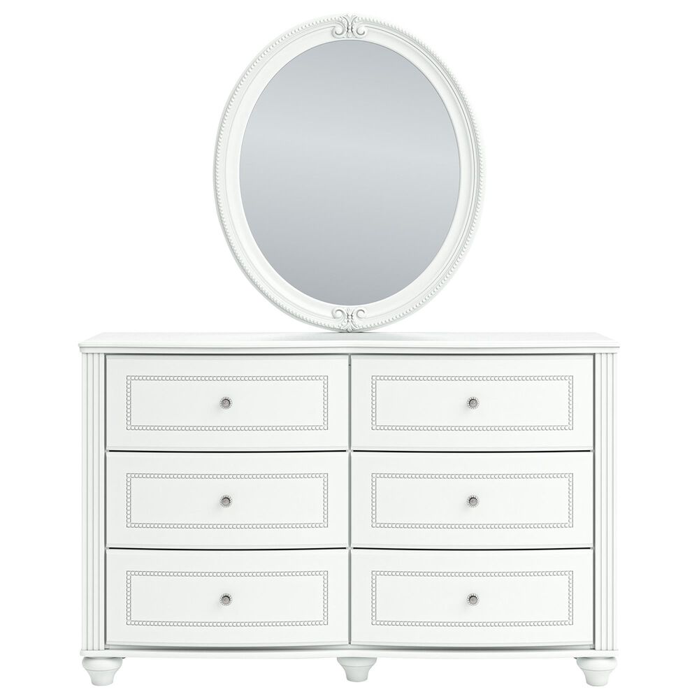 Ashley Kozlani 5-Piece Full Panel Bedroom Set in Matte White, , large