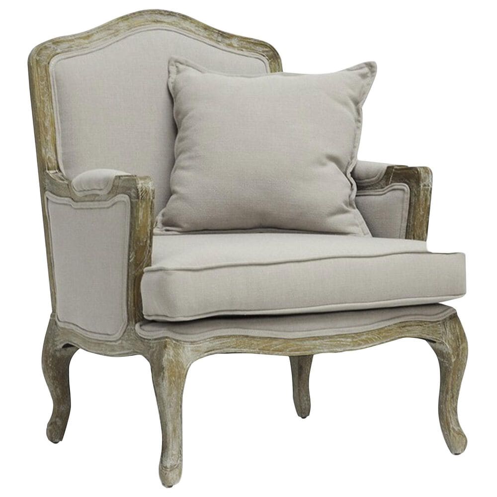 Baxton Studio Constanza Accent Chair in Beige, , large