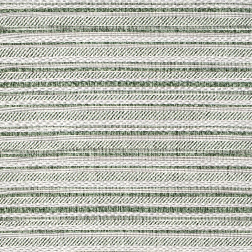 Surya Eagean EAG-2422 Grass Green, Ivory, Dark Green and Seafoam 5&#39;3&quot; Round Indoor/Outdoor Area Rug, , large
