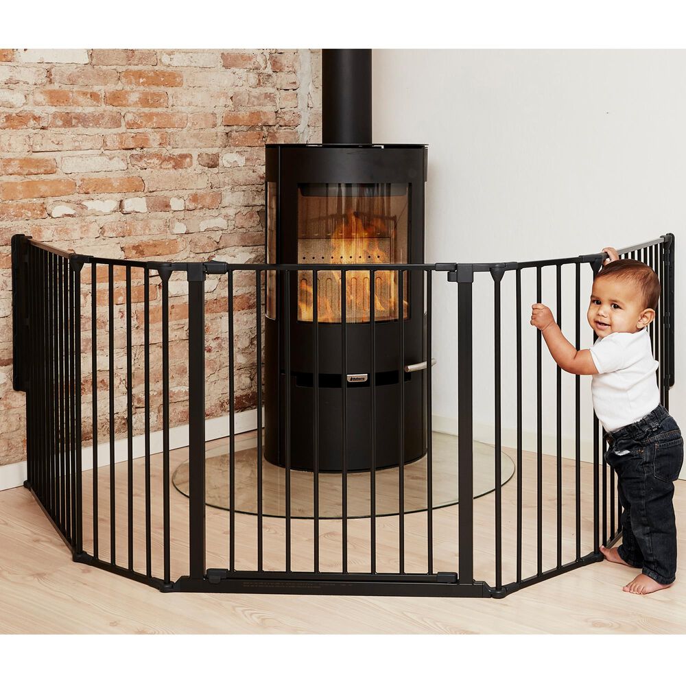 LA Baby BabyDan FLEX 35.4" - 109.5" XL Room Divider in Black, , large