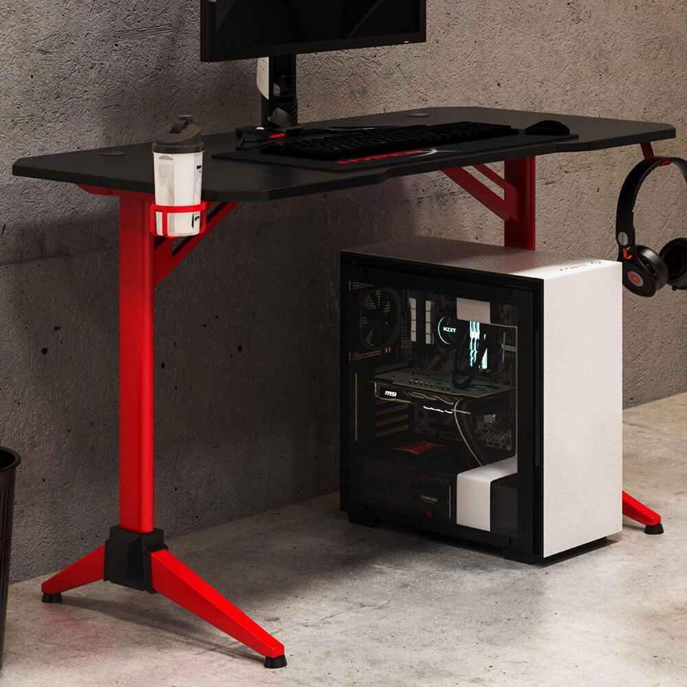 CorLiving Conqueror Gaming Desk in Black, , large