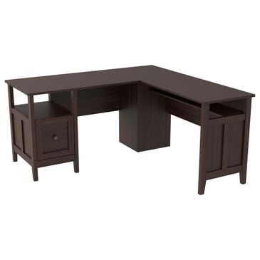 Ashley Camiburg L-Shaped Desk in Warm Brown, , large