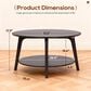 FDW 31.5" Round Coffee Table in Grey, , large