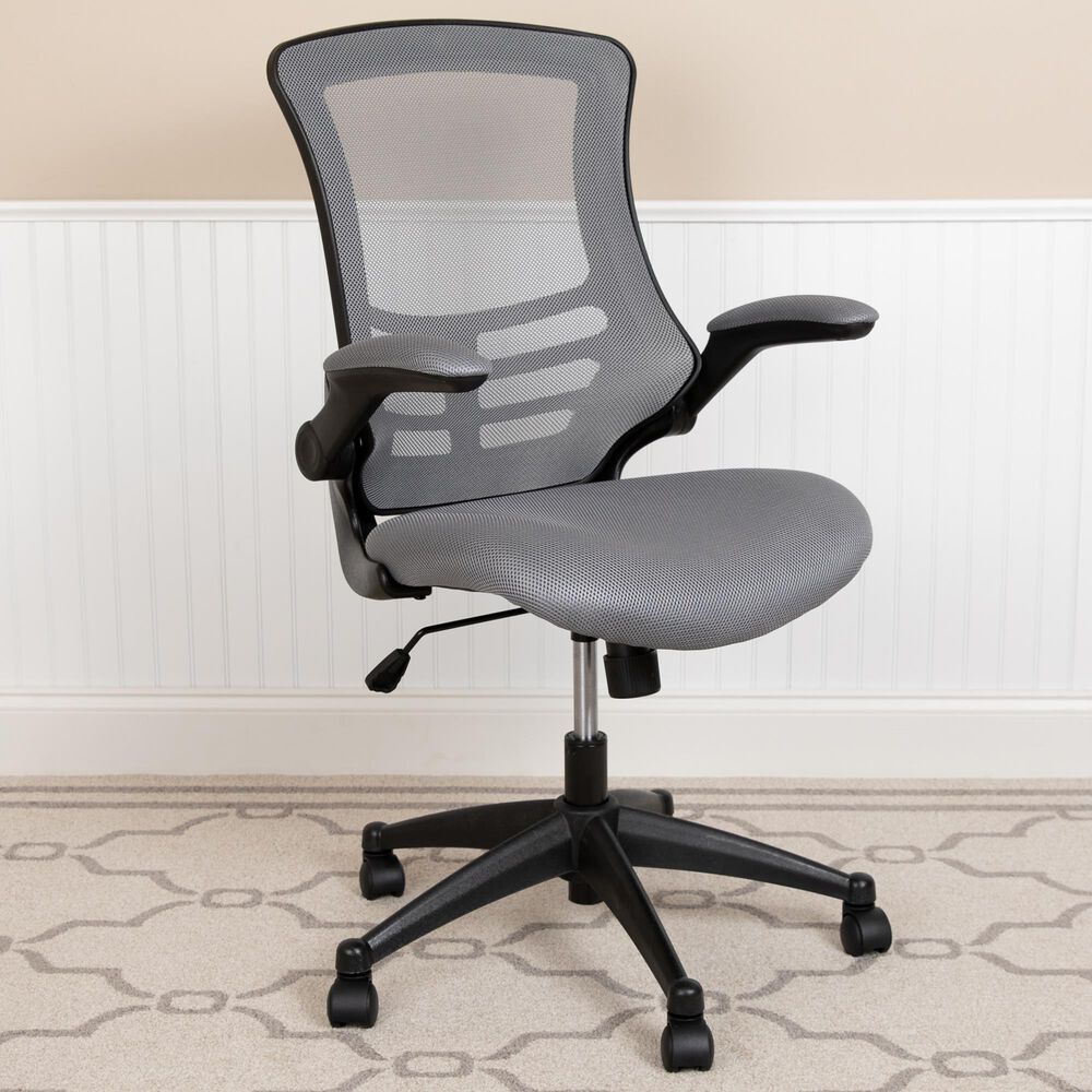 Flash Furniture Swivel Office Chair in Gray, , large