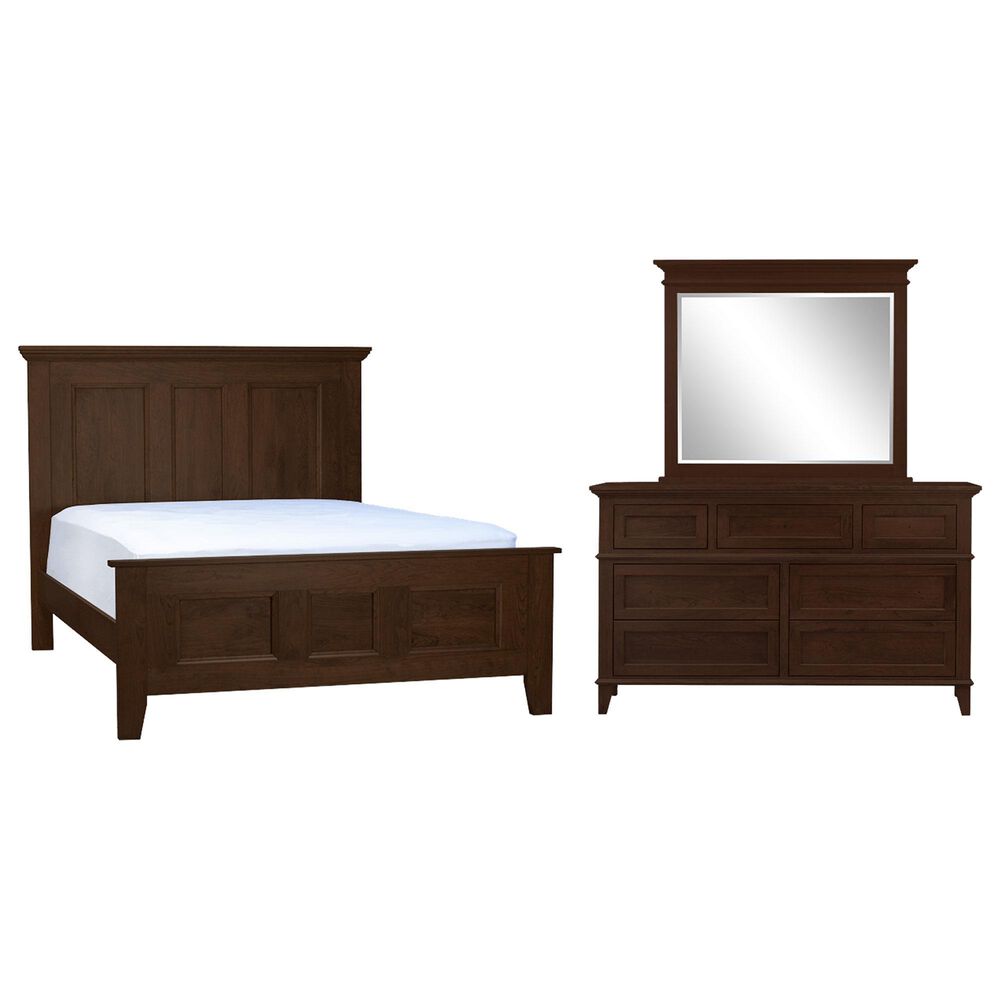 Fleming Furniture Co. Brentwood 3-Piece Queen Panel Bedroom Set in Walnut, , large