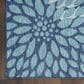 Nourison Garden Oasis GOA06 Navy 3" x 5" Indoor/Outdoor Area Rug, , large