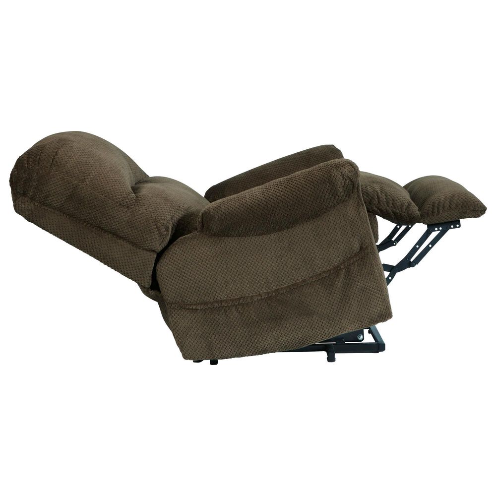 Signature Design by Ashley Shadowboxer Power Lift Recliner in Chocolate, , large