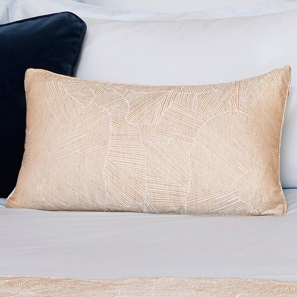 Yves Delorme Ombree 13&quot; x 22&quot; Lumbar Pillow in Beige, , large