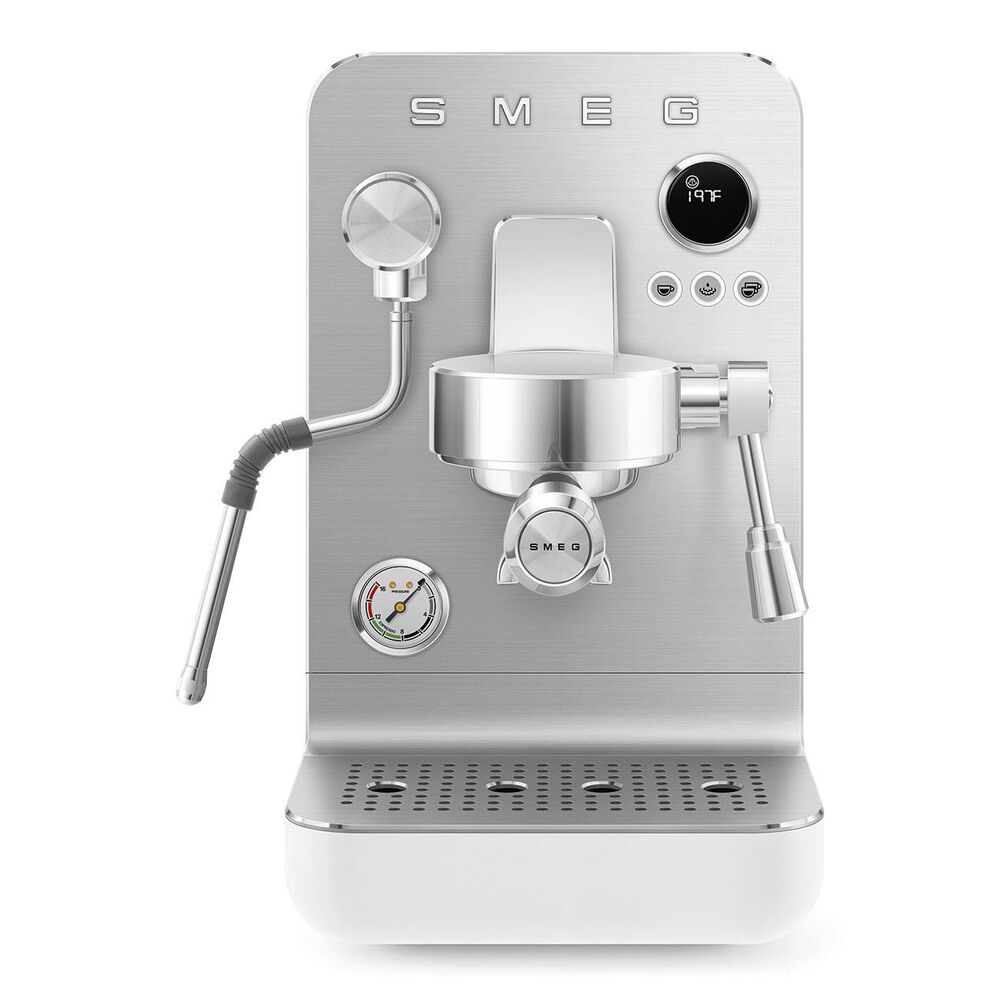 SMEG 57 Oz Espresso Coffee Machine in White, , large