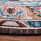 Safavieh Riviera 6"7" Round Beige and Charcoal Area Rug, , large