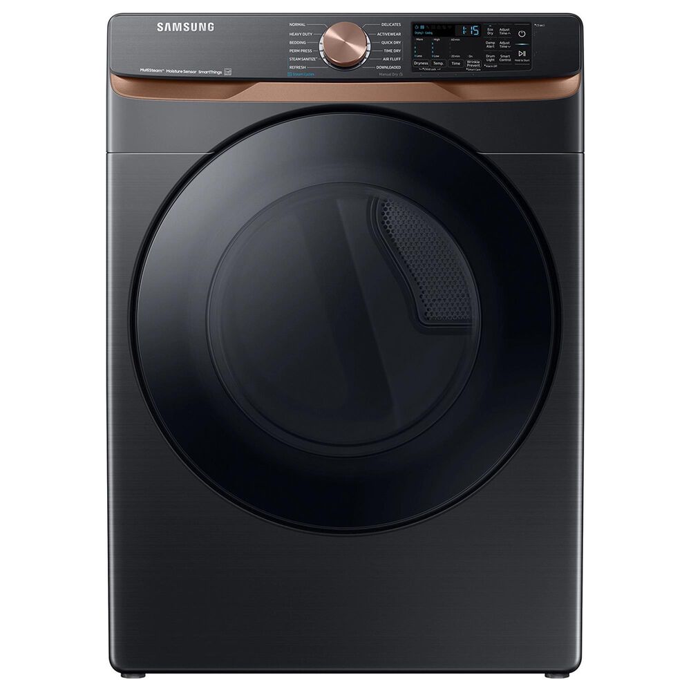 Samsung 7.5 cu. ft. Smart Electric Dryer with Steam Sanitize+ and Sensor Dry in Brushed Black, , large