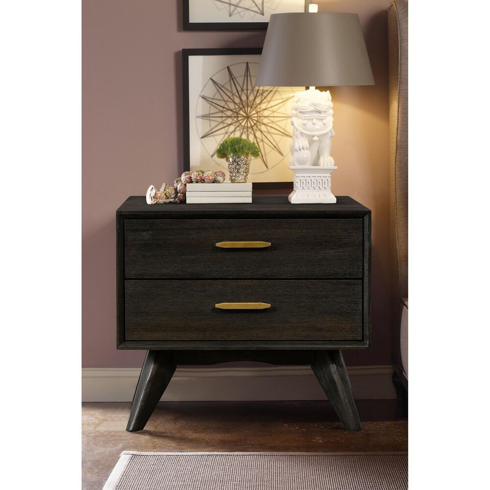 Blue River Loft 2-Drawer Nightstand in Brushed Brown-Grey, , large
