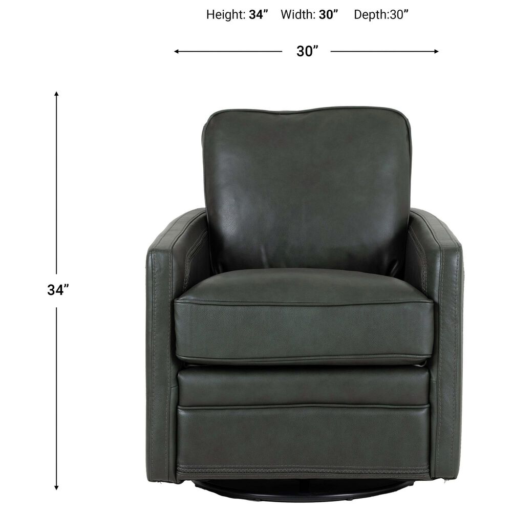 Italiano Furniture Turner Swivel Glider Chair in Forest Green, , large