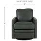Italiano Furniture Turner Swivel Glider Chair in Forest Green, , large