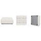 Jennifer Taylor Home Marcel Cocktail Ottoman in Ivory White, , large