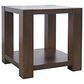 Waltham Brownstone Square End Table in Chocolate, , large