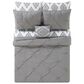 Pem America Pueblo Pleated 6-Piece Queen Bed in a Bag in Grey, , large